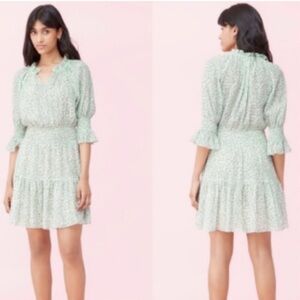 Rebecca Taylor Mint Green Ikat print Dress